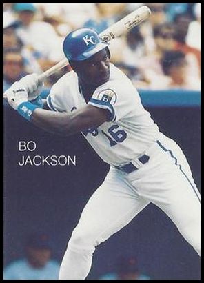 1989 Broder Stat Back (unlicensed) 4 Bo Jackson